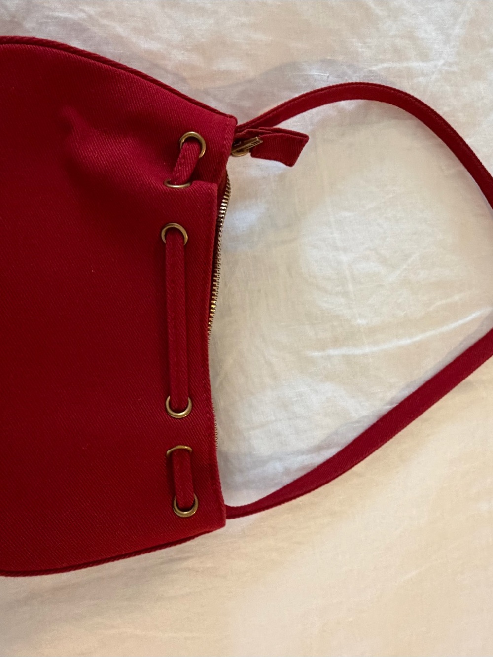 Brandy Melville Red Drawstring Shoulder Bag - Picture 4 of 4